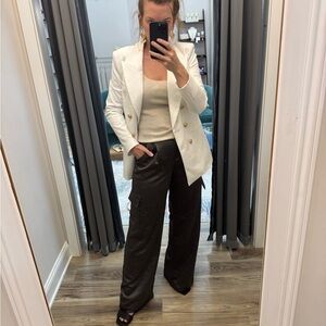 Women's cargo  olive green express  Wide-Leg Pants